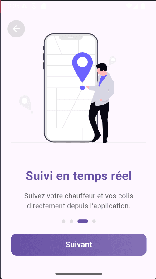 TUNGO — Passenger onboarding — step 3.
