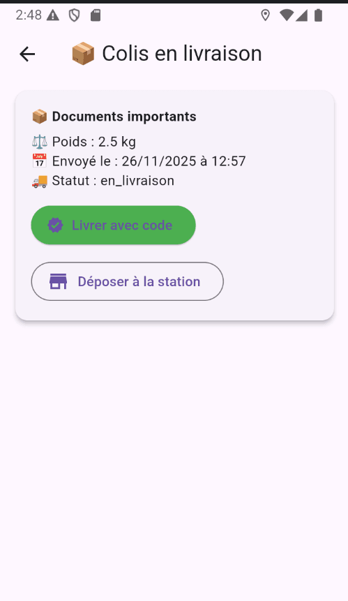 TUNGO — Parcels in delivery.
