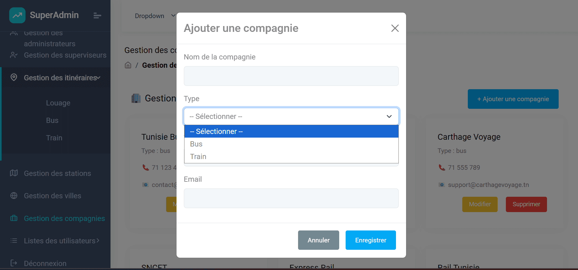 TUNGO — Transport company management.